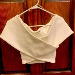 Fashion Nova elegant white crop top